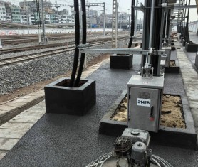 广州白云区火车站两侧【透水混凝土】施工进行中！
